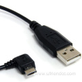 Custom 90 Degree Left Right Up Down Angle Micro USB Data Charging Cable